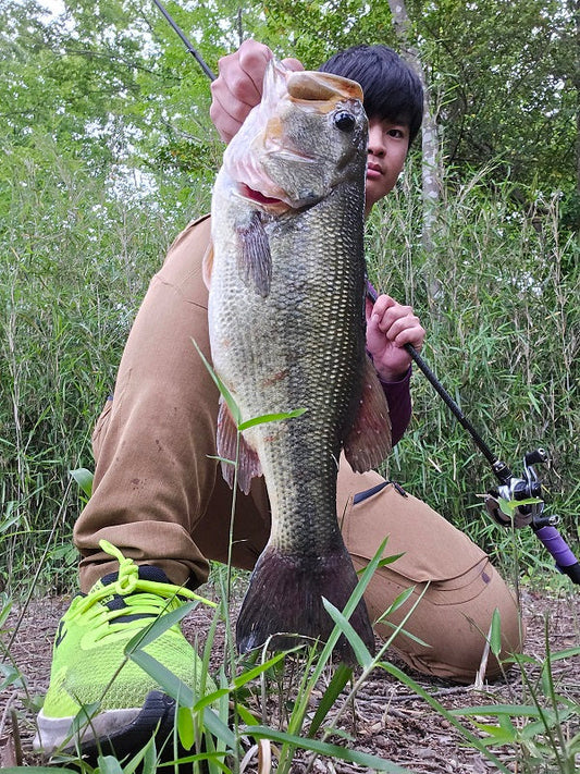 【春のスピナーベイティング④】カバー撃ち一撃!ジンクスミニでパンパンの46cmキャッチ🔥🎣