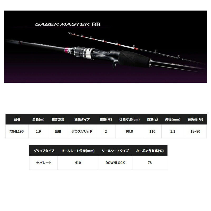 サーベルマスター BB 73 ML 190