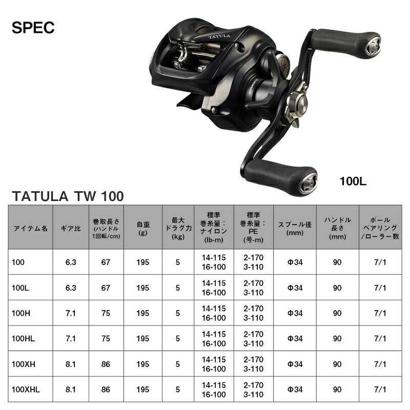 24タトゥーラ TW 100HL