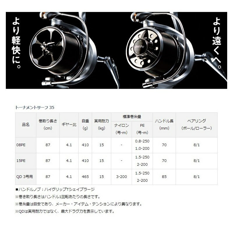 トーナメントサーフ35 QD3号用