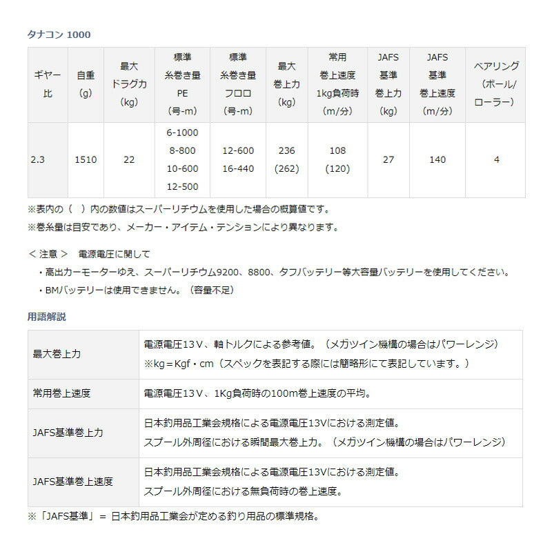 タナコン 1000