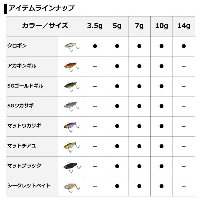 メタルバイブSS 14g