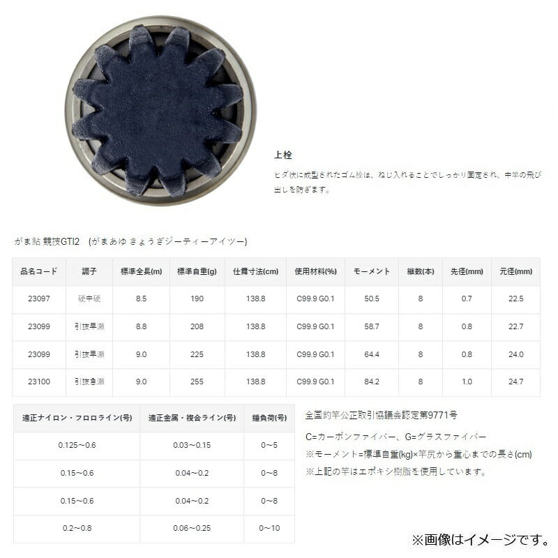 がま鮎 競技GTI II 引抜早瀬 9.0m