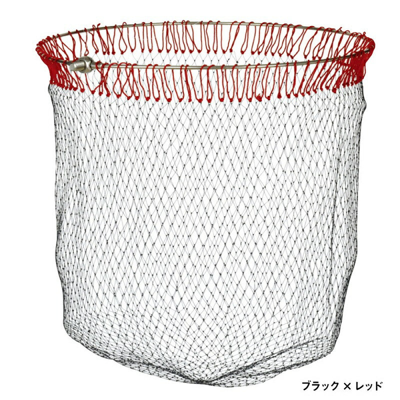 GM843 がま磯タモ網 40cm ブラックxレッド