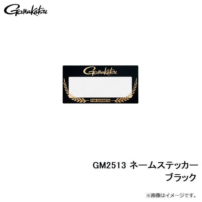 GM2513 ネームステッカー ブラック