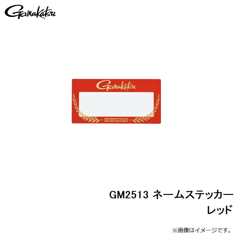 GM2513 ネームステッカー レッド