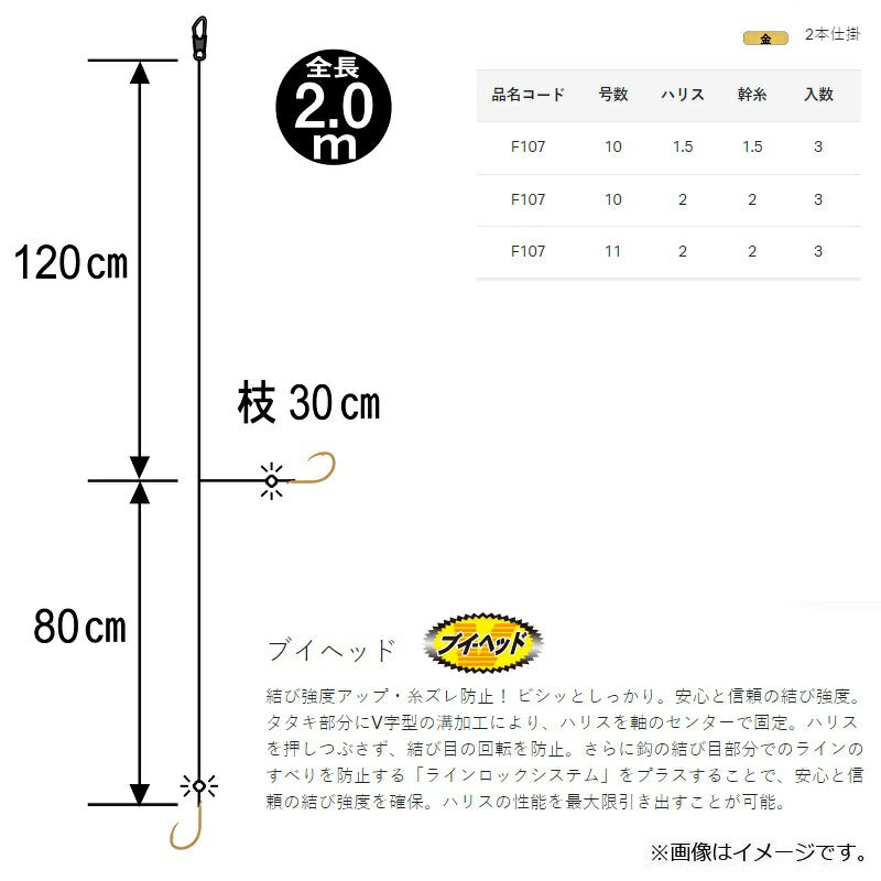 極アジビシ 2本仕掛