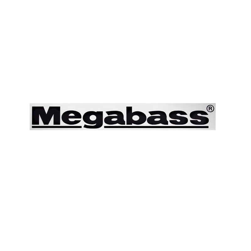カッティングステッカー Megabass 10cm ブラック