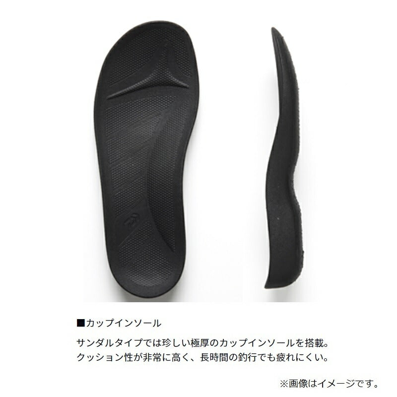 DL-1482HV ダイワラジアルデッキフィットサンダル グレーマーブル S