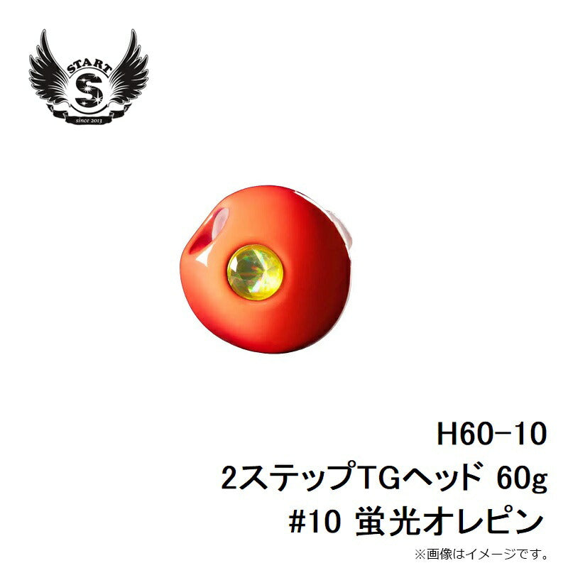 H60-10 2ステップTGヘッド 60g #10 蛍光オレピン