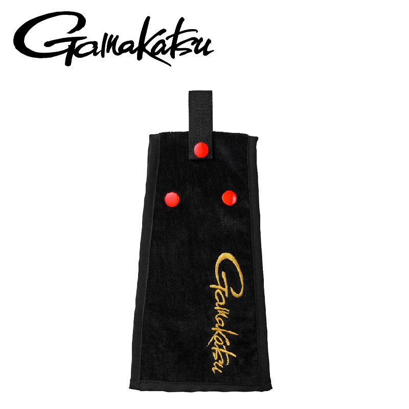 GM2615 フィッシングタオル ブラック(Gamakatsu)