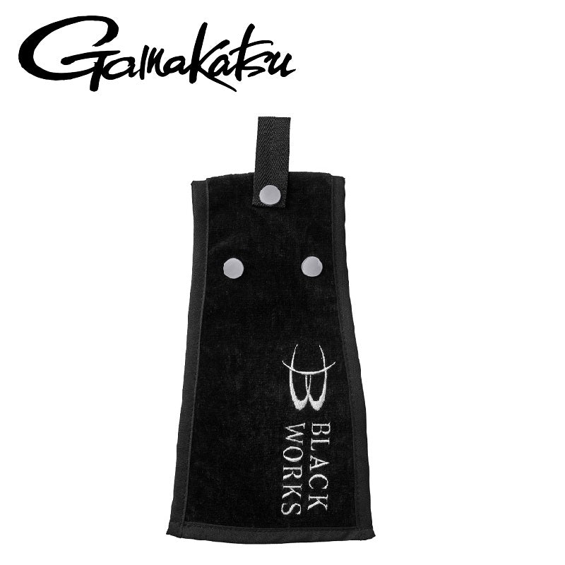 GM2615 フィッシングタオル ブラック(BLACK WORKS)