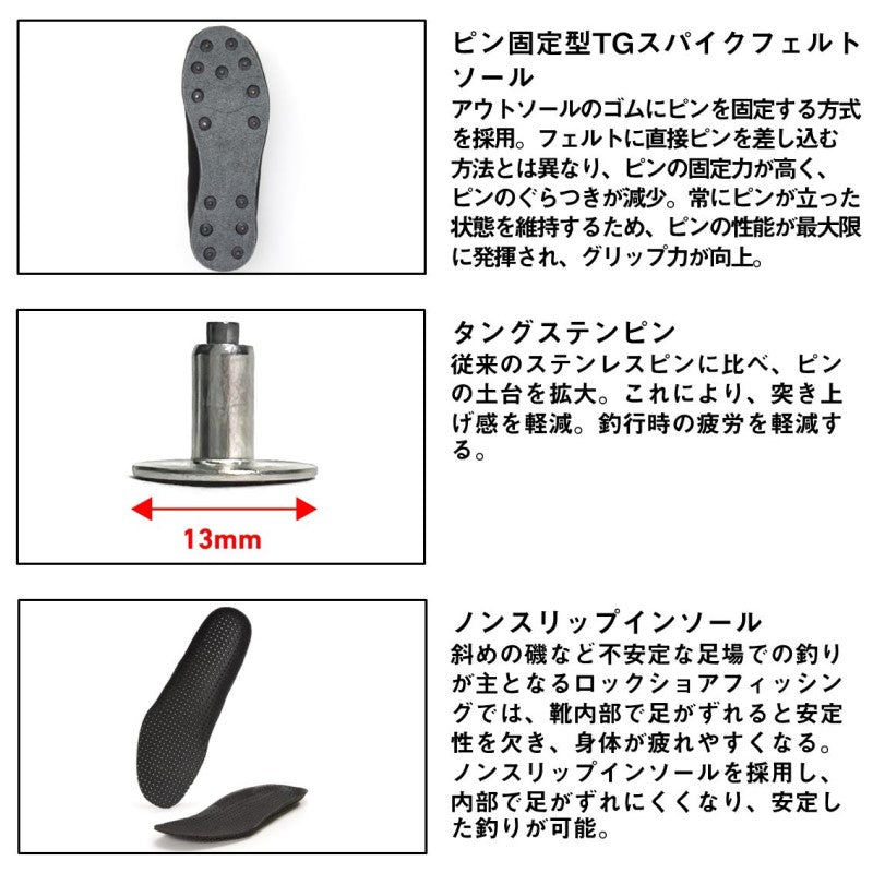 DS-1600TG TGロックショアシューズ ローカット