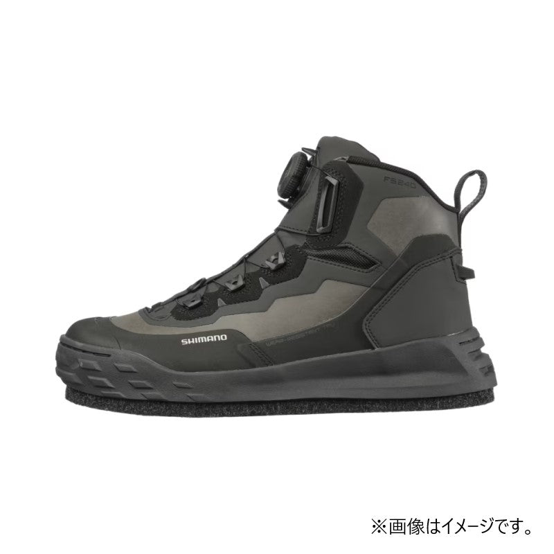 FS-240Y ジオロック ウェーディングシューズプロ カットフェルト 29.0cm ダークグレー