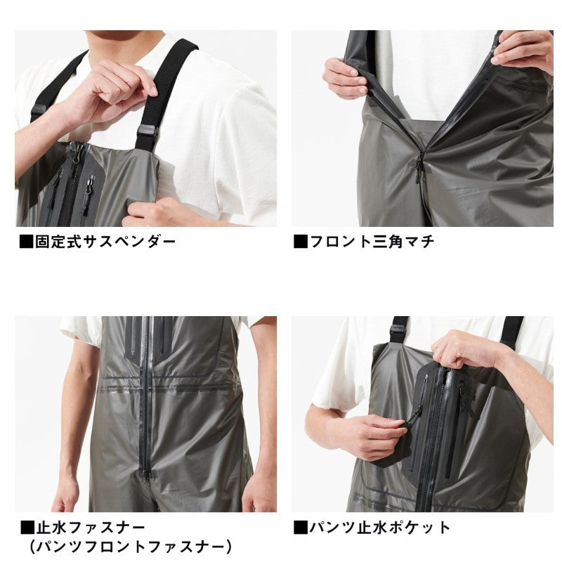 DR-2325P スプレーコートレインビブパンツ