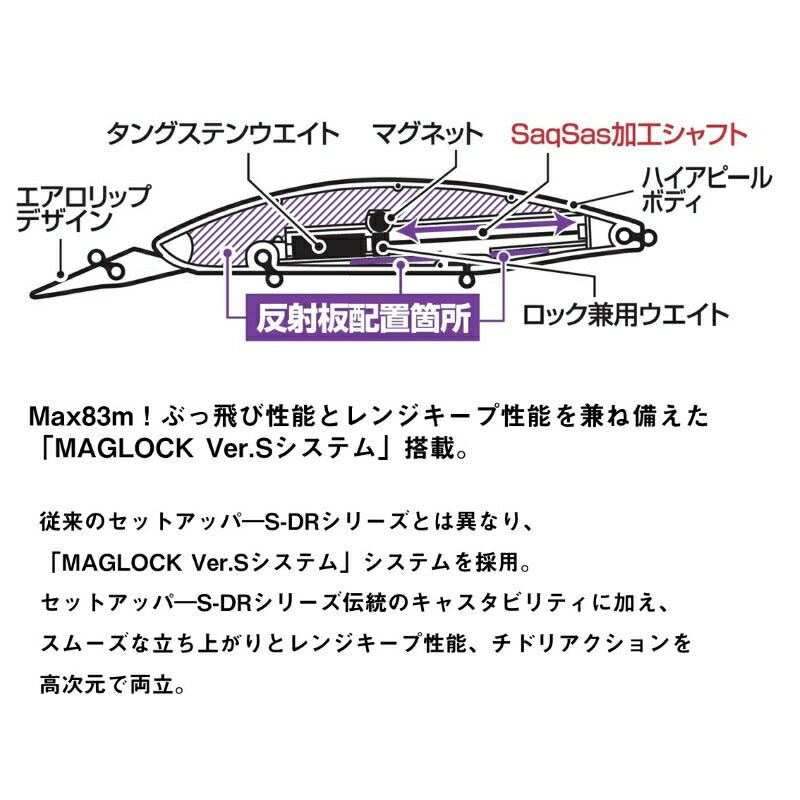 ショアラインシャイナーZ セットアッパー フルバック レーザーインパクト 125SDR-LI