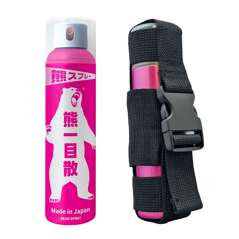 熊スプレー 熊一目散 ホルダー付 / 熊よけ 熊除け 獣よけ – つり具の