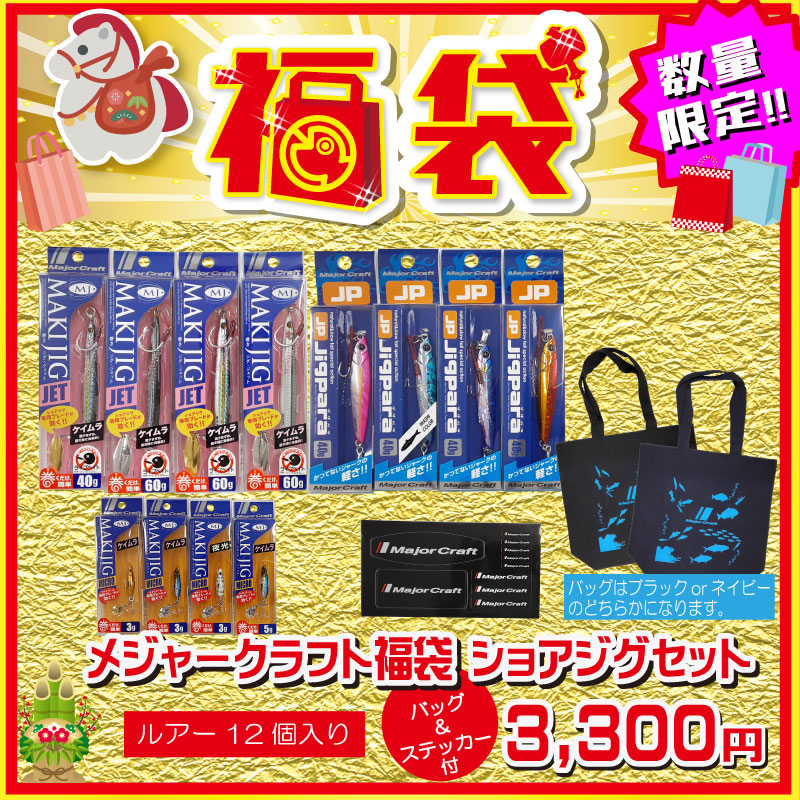 2026 福袋 メジャクラ福袋 ショアジグセット – つり具のBunBun.com