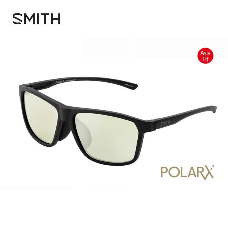 ピンポイント POLARX Pinpoint Asia Fit Matte Black X-Light Green 37 Silver Mirror