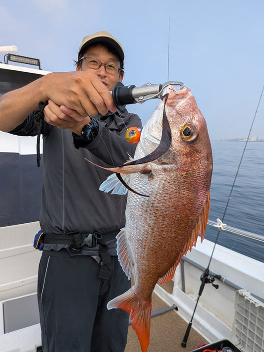 【明石タイラバ】7月23日釣行！大鯛ラッシュで50cmオーバーの真鯛をキャッチ
