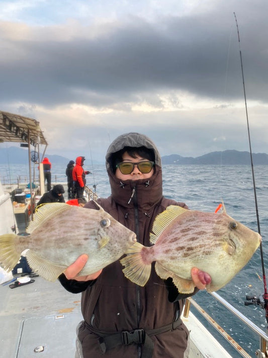【日本海カワハギ釣行】年末釣り納めで尺含む25枚キャッチ！｜福井・雲丸さん