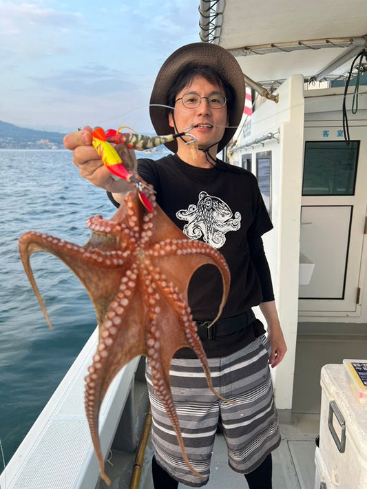 【淡路島・江井漁港】山下荘で船タコ＆アジ釣り！タコ10杯・アジ30匹の好釣果