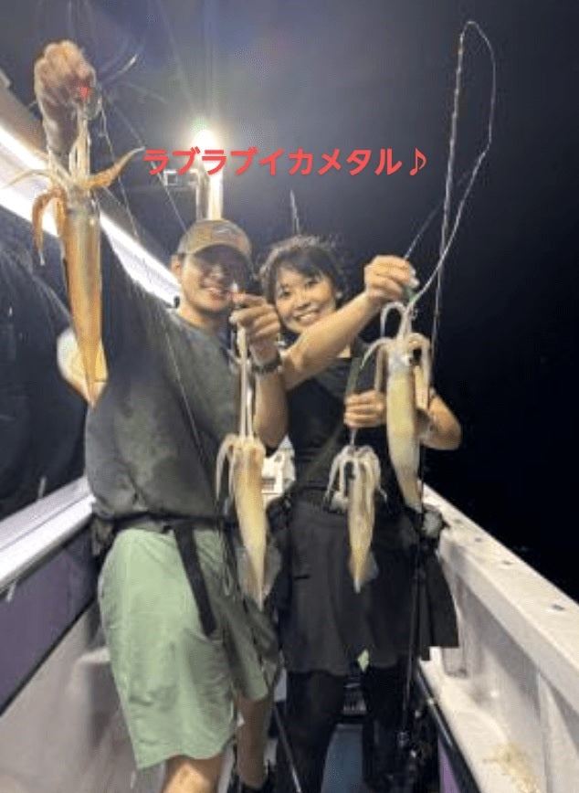 【和歌山イカメタル釣行】田辺・貴丸でスルメイカ好釣！台風うねりの中でも明確なアタリ！