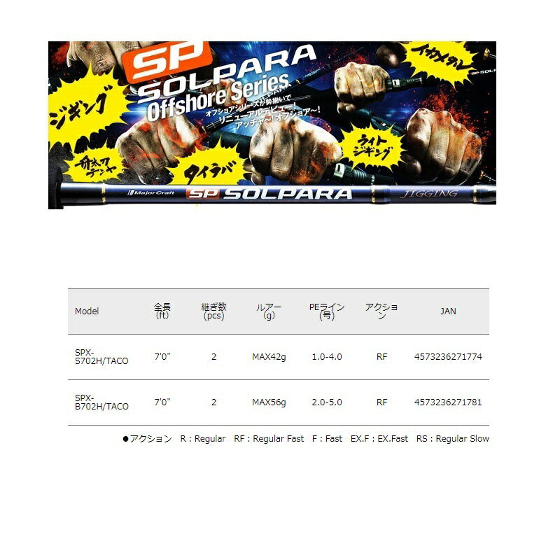 ソルパラ 岸タコ ベイトモデル SPX-B702H/TACO