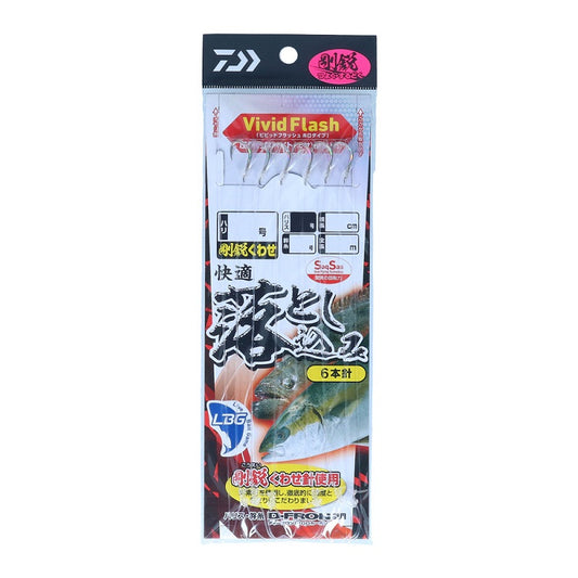 快適落とし込み仕掛けSS LBG 剛鋭くわせ6本針