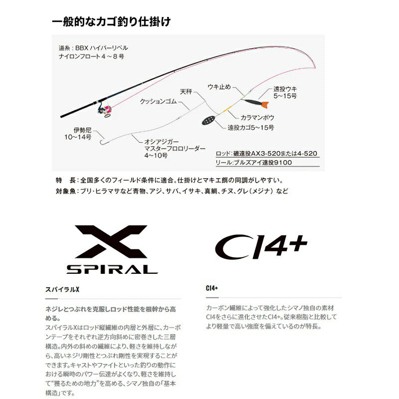 22磯遠投AX 3-520