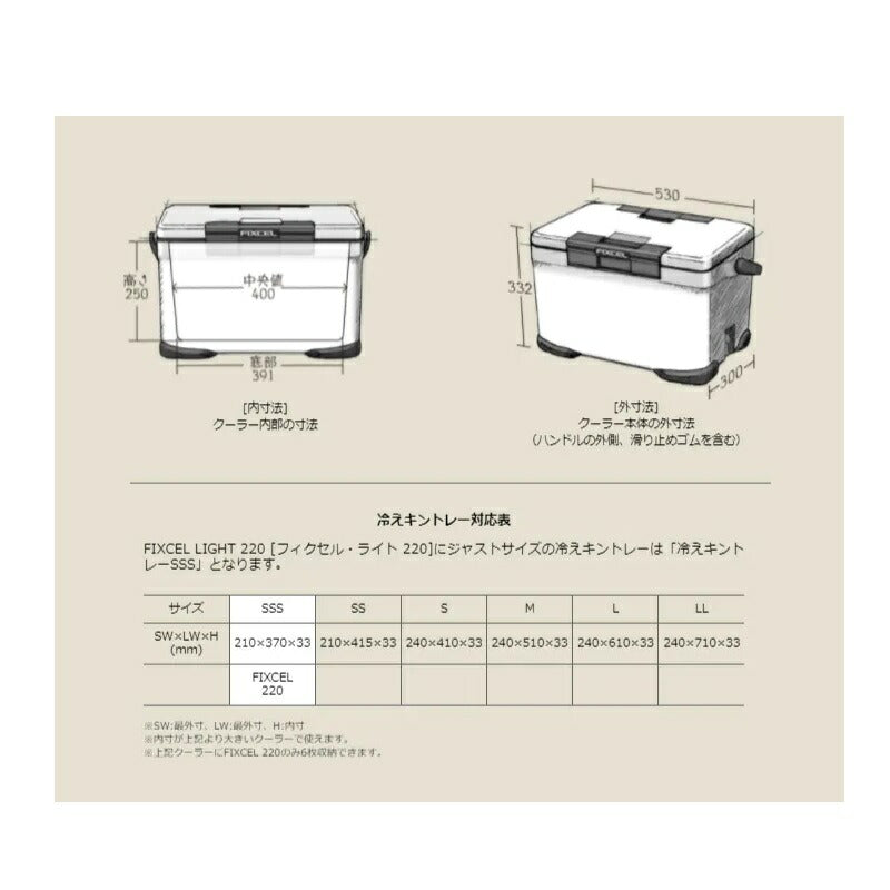 NF-422V フィクセル ライト 22L ホワイト