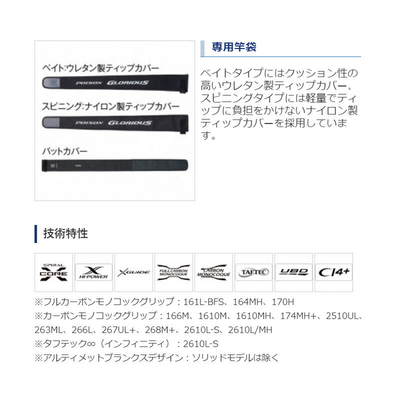 【在庫限り特価】21 ポイズングロリアス 268M+【大型商品】