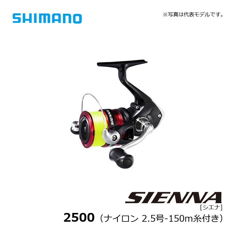 19 シエナ 2500 ナイロン2.5号-150m糸付き
