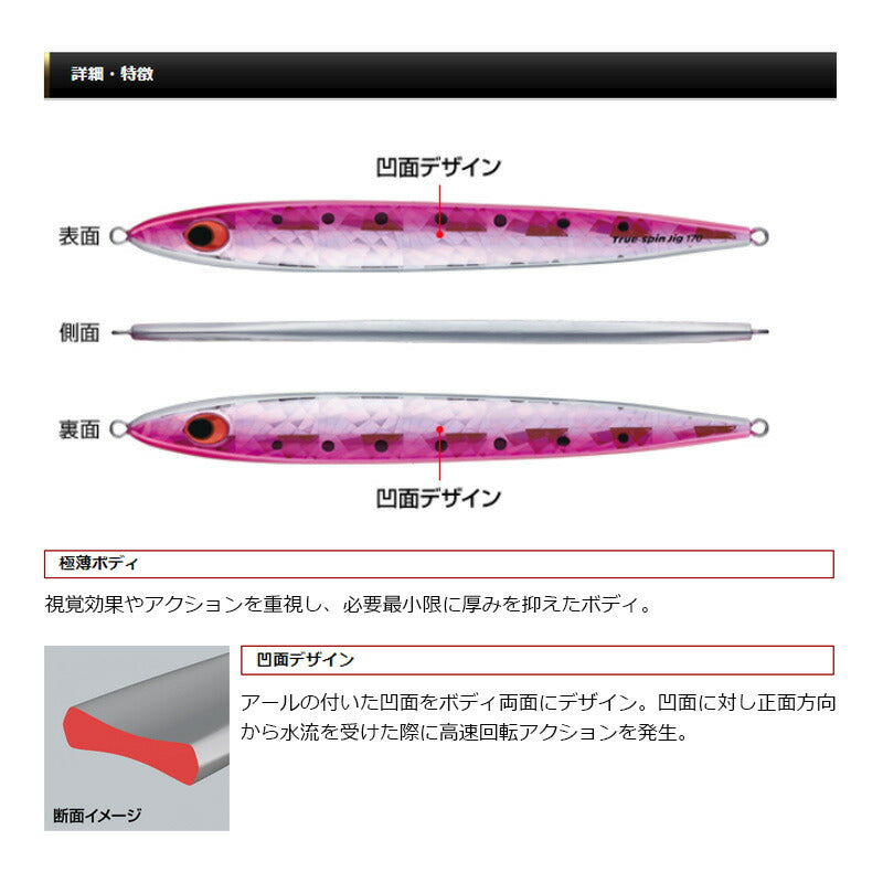 トゥルースピンジグ140g TS04 ゴールドグリーン