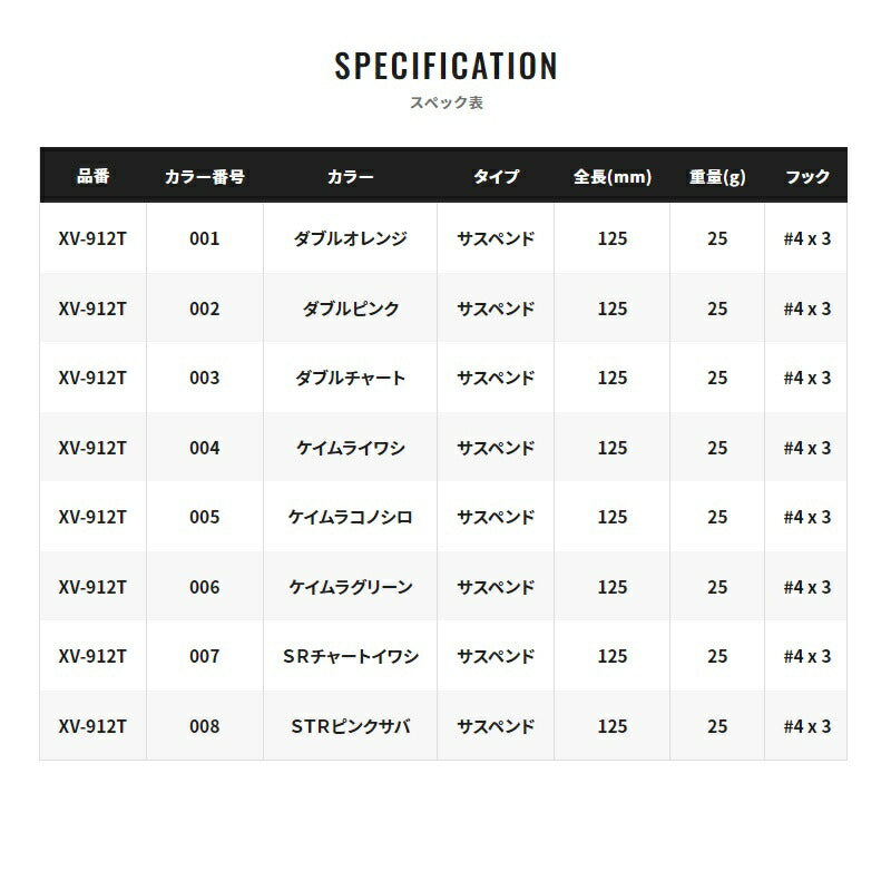 XV-912T シュートジャーク 125SP 008 STRピンクサバ