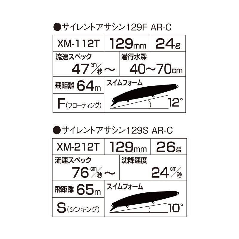 XM-212T サイレントアサシンフラッシュブースト 129S