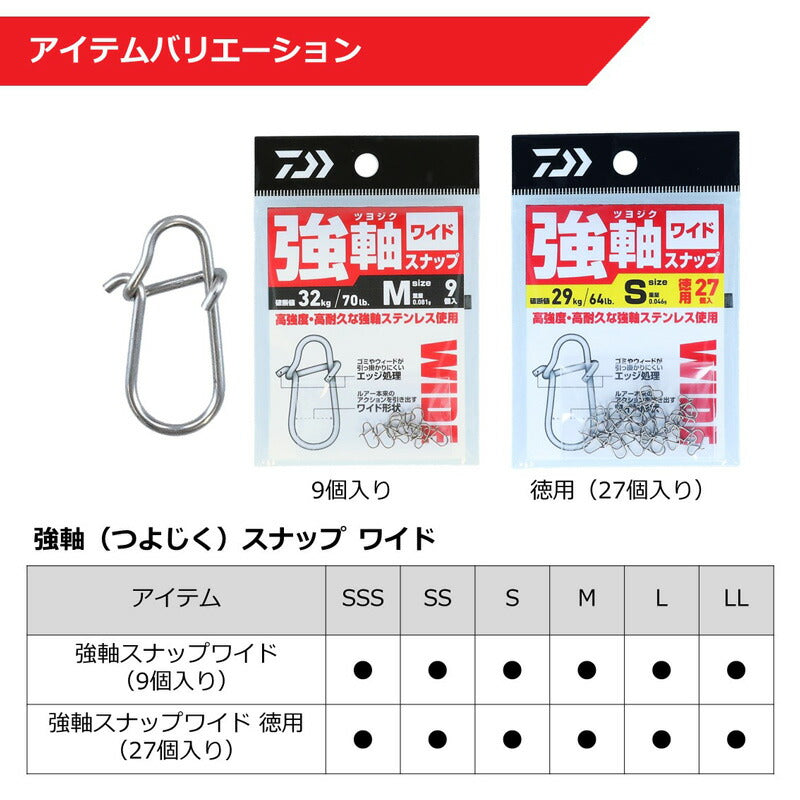 強軸スナップ ワイド SSS – つり具のBunBun.com