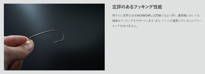 エリートツアラー ワーム 34R ナノアルファ #6/0