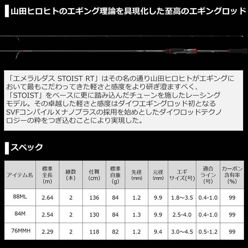 エメラルダス ストイスト RT （アウトガイドモデル） 88ML 【大型商品】