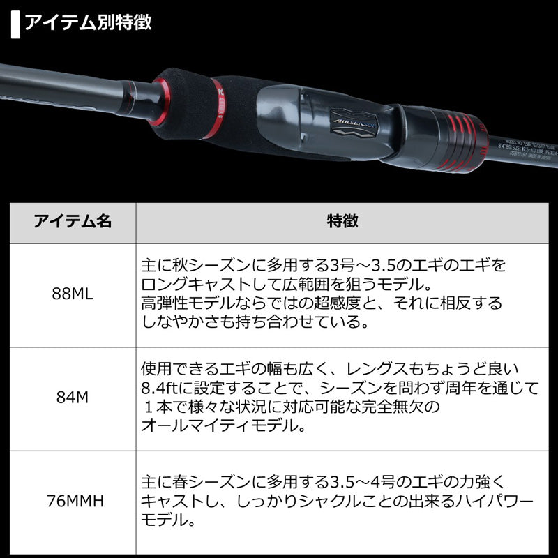 エメラルダス ストイスト RT （アウトガイドモデル） 84M 【大型商品】