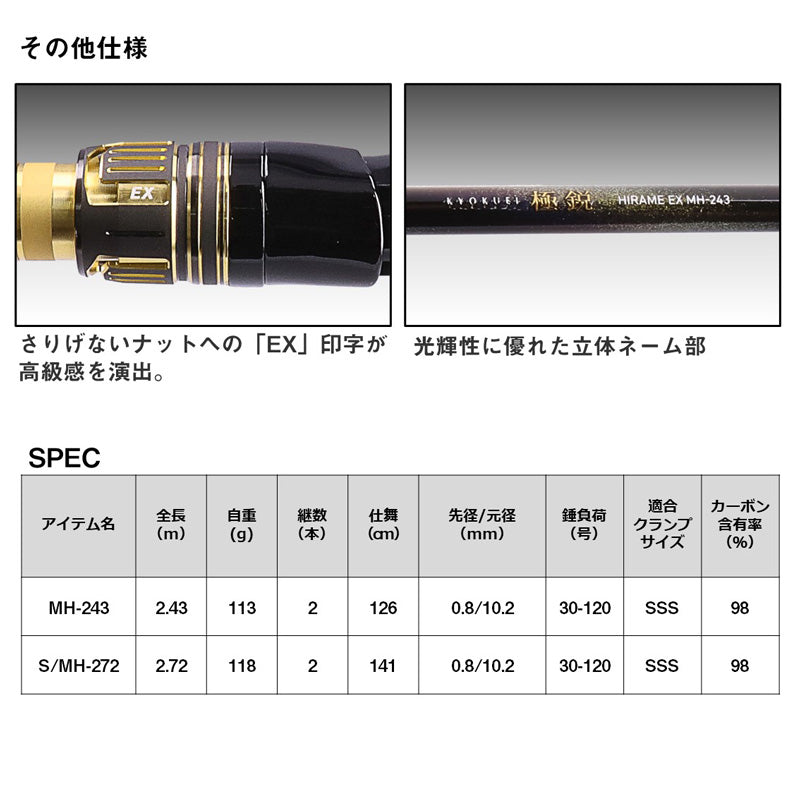 23極鋭ヒラメ EX S/MH-272 【大型商品】