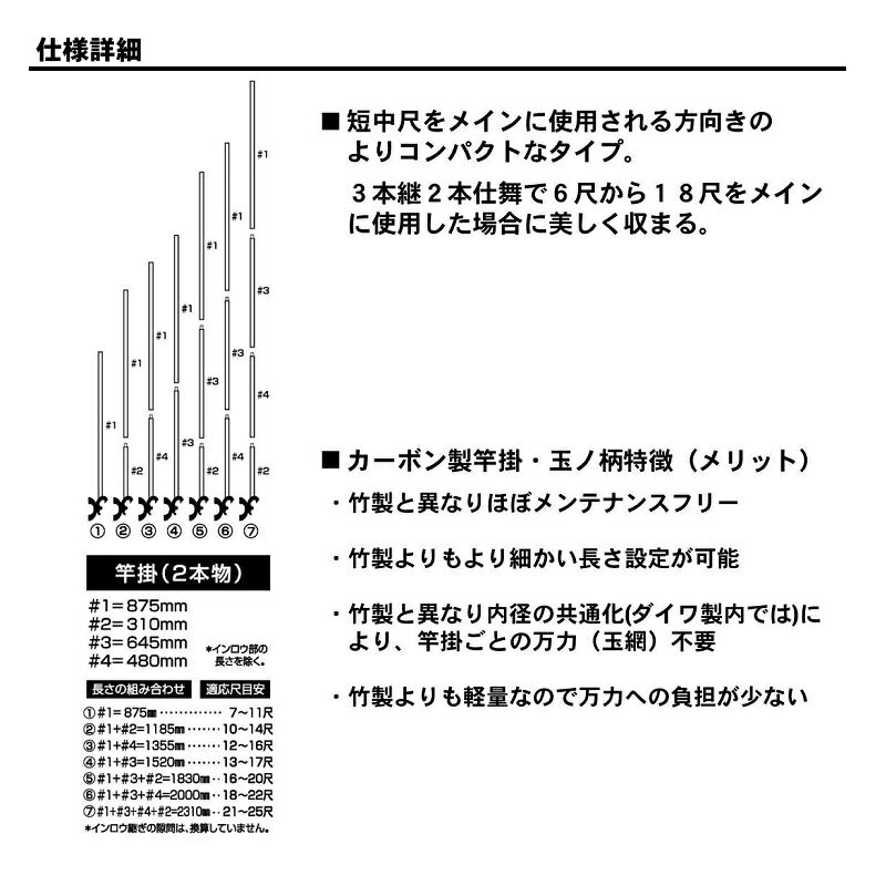 口巻 竿掛 冴 二本物・Y