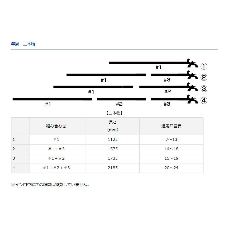 総塗竿掛 凛 2本物