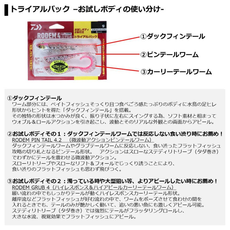フラットジャンキー ロデム4 トライアル 28g ヒラメバーニング