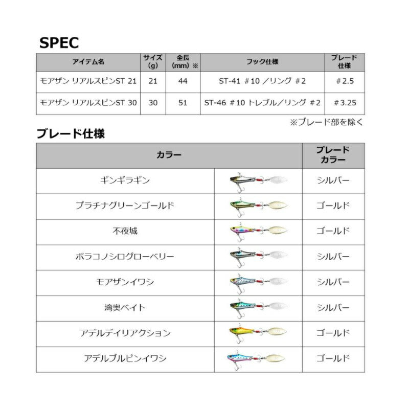 モアザン リアルスピンST 21