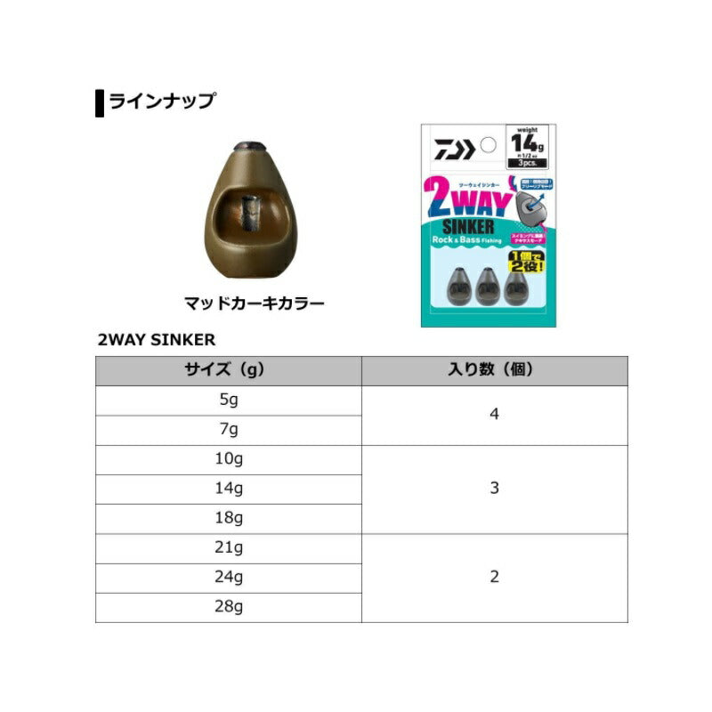 2WAY SINKER ツーウェイシンカー 10g