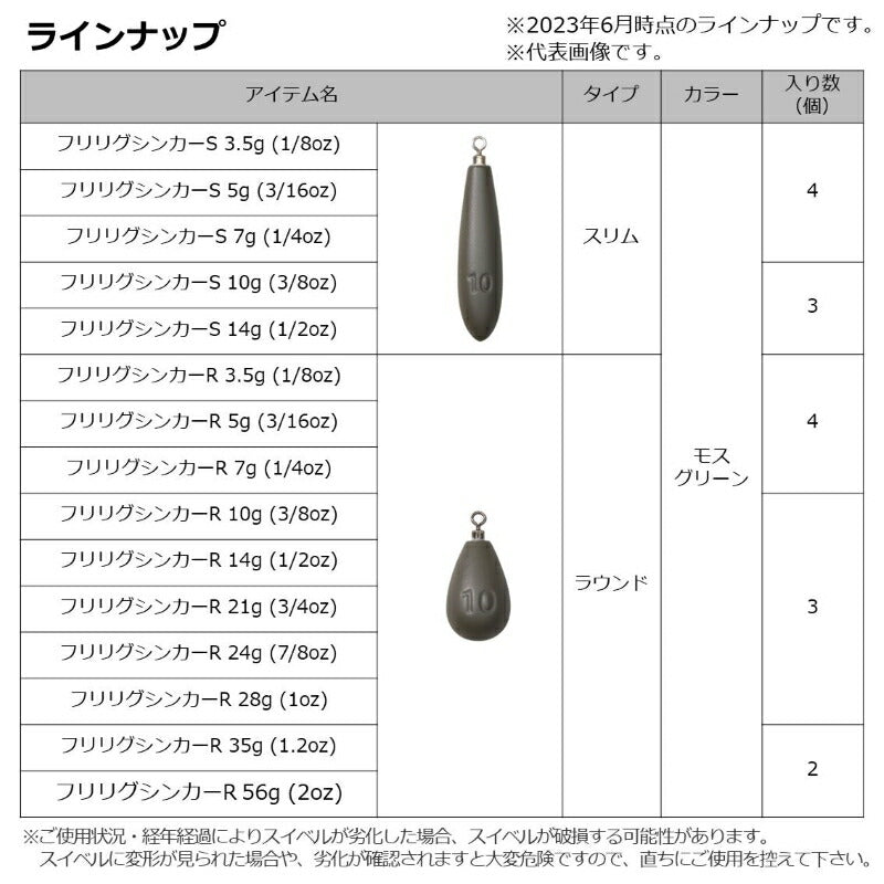 フリリグシンカーR 3.5g
