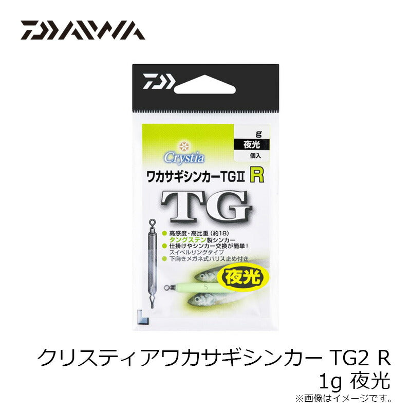 クリスティアワカサギシンカーTG2 R 夜光