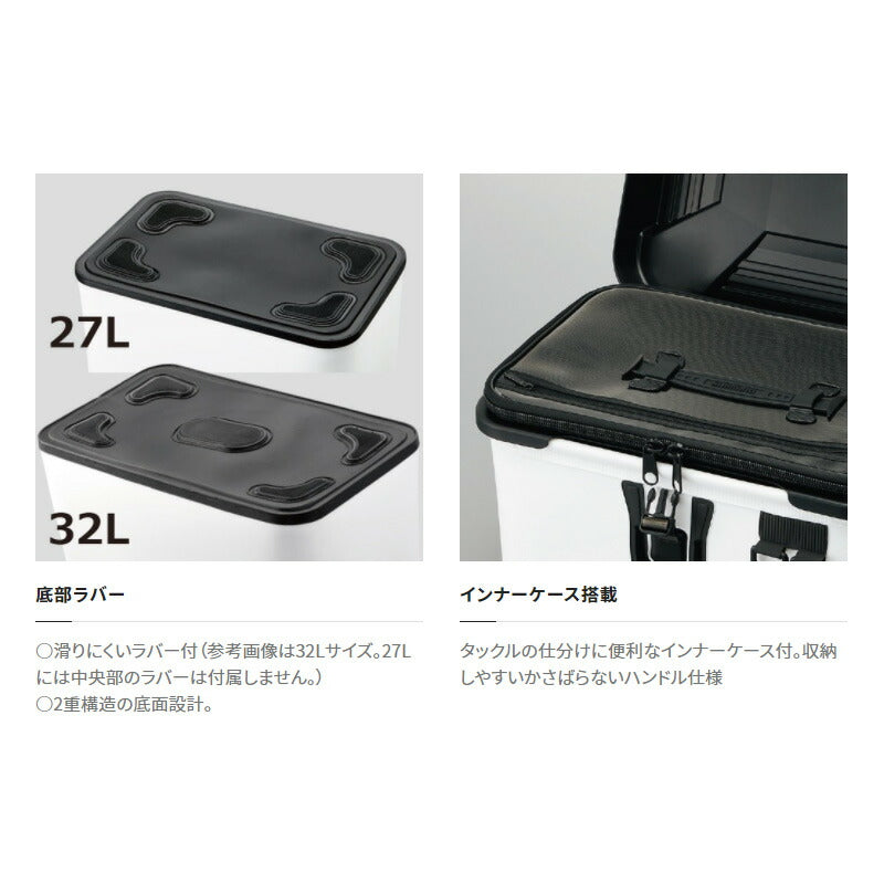 BK-001T タックルボートバッグ(ハードタイプ) 27L ブラック