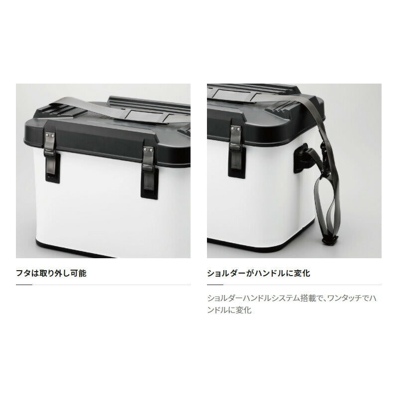 BK-001T タックルボートバッグ(ハードタイプ) 22L グレー